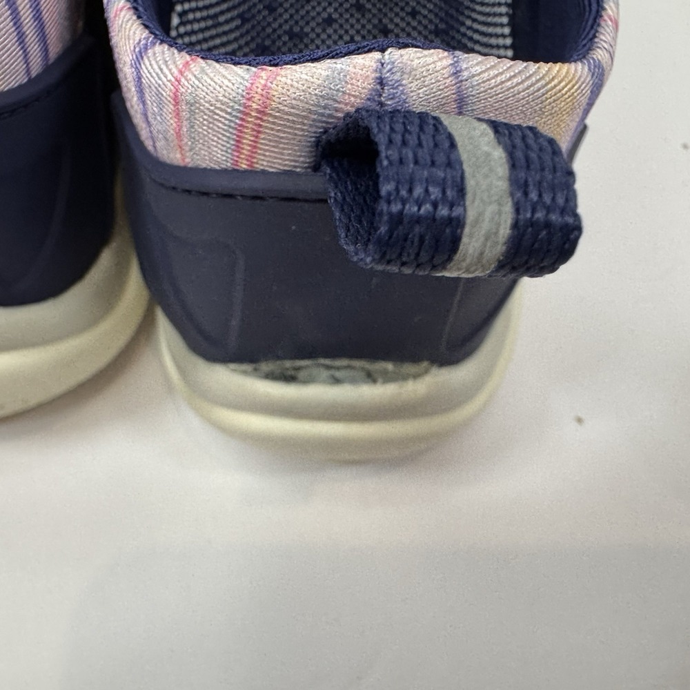 Lands' End Water Shoes Women's 7.5 Navy Striped Quick Dry Drain Sole Beach Wear - Picture 8 of 10